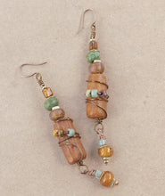 Load image into Gallery viewer, Rustic AfroBoho Earrings