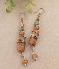 Load image into Gallery viewer, Rustic AfroBoho Earrings