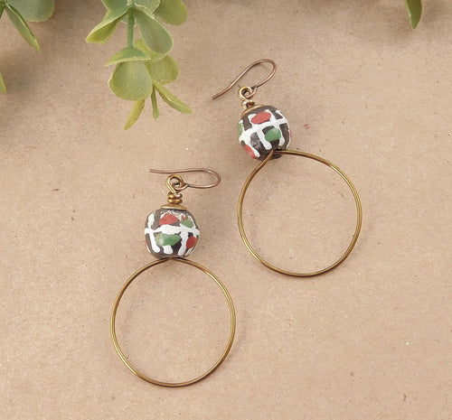 Kabeela Krobo Hoop Earrings