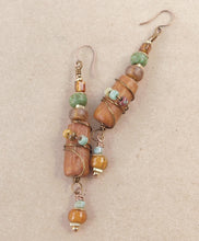 Load image into Gallery viewer, Rustic AfroBoho Earrings