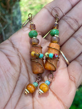 Load image into Gallery viewer, Rustic AfroBoho Earrings