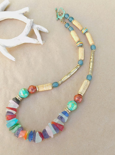 Stunning Mixed Media Necklace