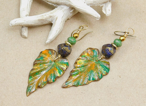 Beautiful and Soulful Leaf Charm Earrings